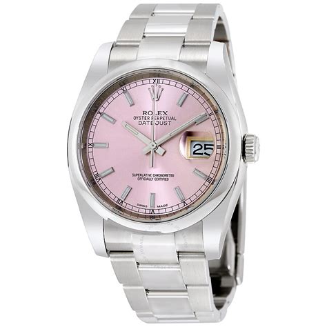 rolex pink datejust